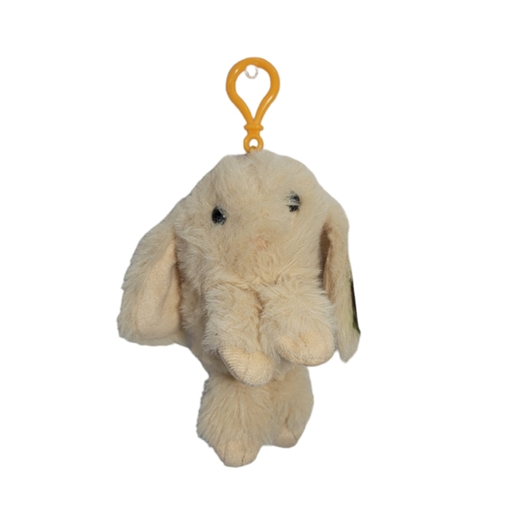 Other - Rabbit Bunny Fur Plush Stuffed Animal Keychain Clip Fluffy Keychain 6" H New